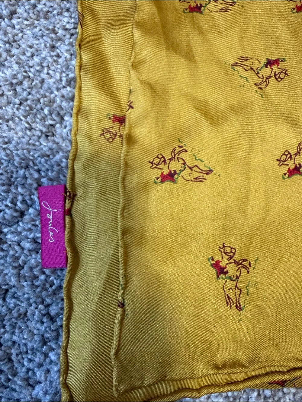 Joules silk scarf